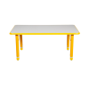 mesa rectangular ajustable amarillo