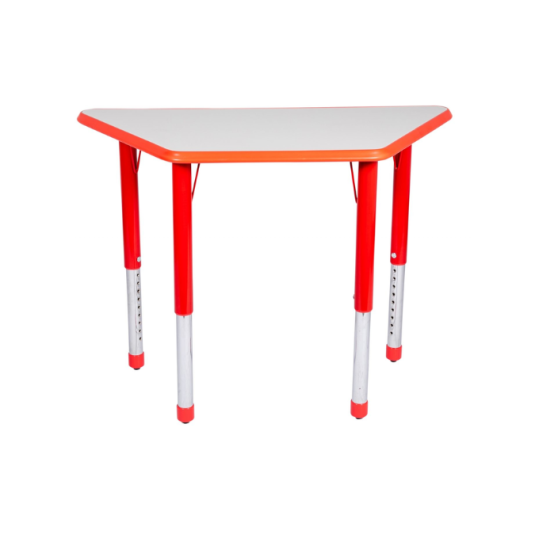 MESA KINDER INFANTIL TRAPECIO AJUSTABLE COLOR ROJO